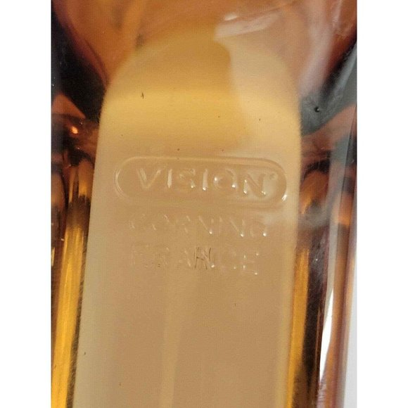 Corning Ware Visions 7 Inch Waffle Bottom Fry Pan Skillet Amber Vintage France - Picture 2 of 4